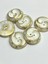 Metalize Eskitme Vintage Italyan Düğme /3 Boyutlu Dalga Desenli Kaban, Mont ve Hırka Düğmesi / Gold 3 cm 5