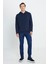 2 Iplik Sıcak Tutan Standart Fit Normal Kesim Kapüşonlu Ottoman Desenli Cepli Sweatshirt 2