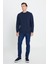 2 Iplik Sıcak Tutan Standart Fit Normal Kesim Bisiklet Yaka Ottoman Desenli Sweatshirt 2