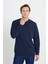 2 Iplik Sıcak Tutan Standart Fit Normal Kesim Bisiklet Yaka Ottoman Desenli Sweatshirt 3