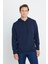2 Iplik Sıcak Tutan Standart Fit Normal Kesim Kapüşonlu Ottoman Desenli Cepli Sweatshirt 3