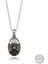 Swarovski Crystal Taşlı Oval Gümüş Kadın Kolye 1