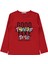 Kız Çocuk Sweatshirt 6-9 Yaş Kırmızı 1