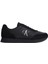 Kadın / Kız Calvin Klein Marka Logolu Süet Deri Üst Kısımlı Eva Dış Tabanlı Rahat Iç Köpük Tabanlı Siiyah Sneaker YM0YM01119-0GJ 1