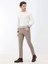 Fındık Düz Dokuma Slim Fit Casual Pamuk Karışımlı Pantolon 2