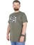 Büyük Beden T-Shirt Bisiklet Yaka Complex City 22170 Haki 1