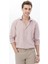 Pembe Düz Regular Fit Dokuma Casual Pamuk Karışımlı Gömlek 1