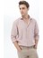 Pembe Düz Regular Fit Dokuma Casual Pamuk Karışımlı Gömlek 4
