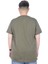Büyük Beden T-Shirt Bisiklet Yaka Delete 22169 Haki 2