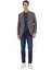 Vizon Çizgili Modern Fit %100 Pamuk Ceket 3
