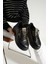Akya Kadın Kalın Taban Taşlı Bağcıklı Sneaker 4