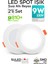 9W Spot LED Lamba 2'li Set Gömme Spot Işık 810LM Beyaz Işık Tasarruflu Tavan Dolap Ev & Iş Yeri 1