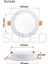 15W Spot LED Lamba 2'li Set Gömme Spot Işık 1350LM Beyaz Işık Tasarruflu Tavan Dolap Ev & Iş Yeri 4