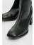 Plesa Siyah Kadın Kalın Topuklu Bot 3