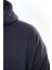 Fermuarlı Kapüşonlu Oversize Sweatshirt - Lacivert 4