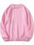 Oversize Bisiklet Yaka Basic Adventure Baskılı Sweatshirt - Pembe 2
