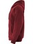 Fermuarlı Kapüşonlu Oversize Sweatshirt - Bordo 3