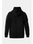 Fermuarlı Kapüşonlu Oversize Sweatshirt - Siyah 2