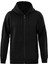 Fermuarlı Kapüşonlu Oversize Sweatshirt - Siyah 1