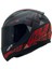 Rapıd 2 Xtreet Mat Siyah-Kırmızı Kask Siyah Cam 1