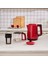 Mega Tea 1501 Cam Çay Makinesi Cherry Red 1500 W 2