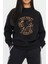 Motorcu Kuru Kafa Baskılı Siyah Unisex Kadın Erkek Pamuklu Sweatshirt CU217 2