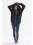 Ela Kapüşonlu 2 İplik Fermuar Detaylı Loose Fit Örme Sweatshirt 1051 5