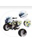 Die Cast Metal Oyuncak Motorsiklet Çek Bırak Polis Motoru 13 cm 1