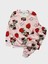 Kız Çocuk Pamuklu Mickey Mouse Çilek Desenli Uzun Kollu Mevsimlik Pijama Takımı 1