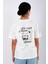 Cheers Relaxed Fit Kadın T-Shirt Ekru 4