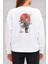 One Piece Roronoa Zoro Samuray Anime Baskılı Beyaz Unisex Kadın Erkek Pamuklu Sweatshirt CU245 3