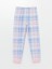 Lcw Kidsı Beli Lastikli Ekose Polar Kız Çocuk Pijama Alt 1