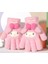 Pembe Örme Yumuşacık Sıcacık Eldiven Pembe Kulak Fiyonk 3-8 Yaş 1