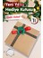 Yılbaşı Temalı Kraft 25 x 25 x 10 cm Boş Hediye Kutusu 1 Adet, Yılbaşı Hediye KUTUSU-T1082 3