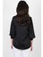 Marsh V Yaka Saten Bluz SİYAH 4