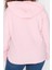 Kadın Büyük Beden Moda Şık Oversize Kapüşonlu Düşük Kol Regular Kalın Polar Örme Sweatshirt 5