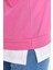 Kadın Büyük Beden Oversize Bisiklet Yaka Düşük Kol Alttan T-Shirt Çıkma Görünüm Ince Örme Sweatshirt 4
