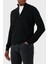 % 100 Yün Regular Fit Dik Yaka Fermuarlı Hırka Erkek Hırka 57178 14222 099 4