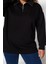 Kadın Büyük Beden Oversize Fermuarlı Yaka Düşük Kol Uzun Kalın Içi Polarlı Fermuarlı Örme Sweatshirt 2