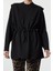 Kadın Tesettür Moda Şık Relaxed Bisiklet Yaka Düşük Kol Regular Bağçık Detaylı Sweatshirt 2