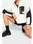 Kadın Oversize Fermuarlı Yaka Düşük Kol Paraşüt Kumaş Detaylı Peluş Geniş Kalıp Örme Spor Sweatshirt 1