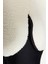 Kadın Oversize Fermuarlı Yaka Düşük Kol Paraşüt Kumaş Detaylı Peluş Geniş Kalıp Örme Spor Sweatshirt 4