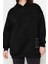 Kadın Büyük Beden Moda Şık Relaxed Kapüşonlu Düşük Kol Regular Örme Sweatshirt 2