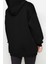 Kadın Büyük Beden Moda Şık Relaxed Kapüşonlu Düşük Kol Regular Örme Sweatshirt 4