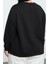 Kadın Büyük Beden Bisiklet Yaka Standart Kol Çıtçıt Detaylı Normal Kalıp Örme Sweatshirt 5