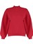 Kadın Moda Şık Relaxed Dik Yaka Düşük Kol Regular Kalın Içi Polarlı Rahat Kalıp Örme Sweatshirt 1