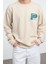 Kadın Moda Şık Bol Bisiklet Yaka Standart Kol Regular Unısex Geniş Kesim Sweatshirt 3