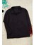 Kadın Büyük Beden Moda Şık Oversize Dik Yaka Düşük Kol Uzun Geniş Kalıp Örme Sweatshirt 1