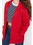 Kadın Oversize Kapüşonlu Düşük Kol Uzun Geniş Kalıp Fermuarlı Kalın Içi Polarlı Sweatshirt 2