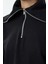 Kadın Relaxed Fermuarlı Yaka Standart Kol Selanik Triko Fermuarlı Yaka Normal Kalıp Örme Sweatshirt 4